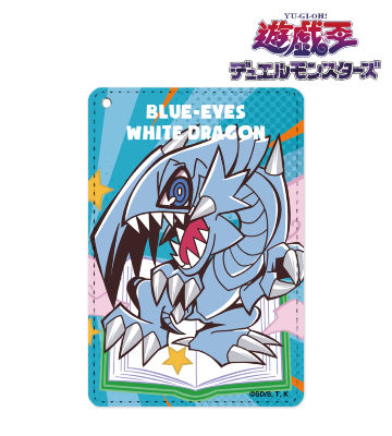 青眼の白龍 トゥーン・ワールド テイストデフォルメ 1ポケットパスケース