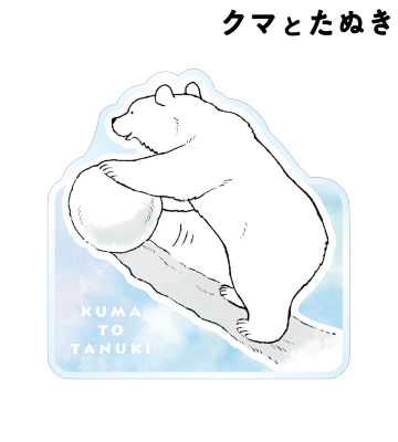 冬のクマ アクリルマグネット