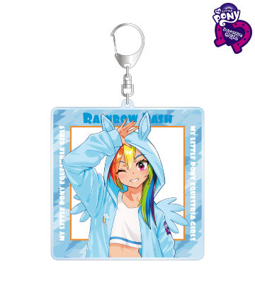 描き下ろしイラスト レインボーダッシュ Art by 松本能人 BIGアクリルキーホルダー