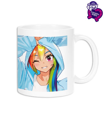 描き下ろしイラスト レインボーダッシュ Art by 松本能人 マグカップ