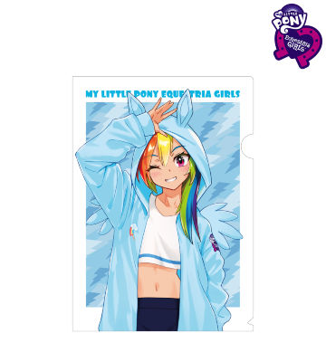 描き下ろしイラスト レインボーダッシュ Art by 松本能人 クリアファイル