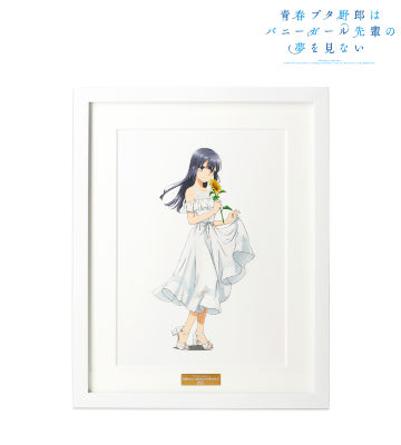 描き下ろしイラスト 牧之原翔子 ひまわりと白いワンピースver. キャラファイングラフ