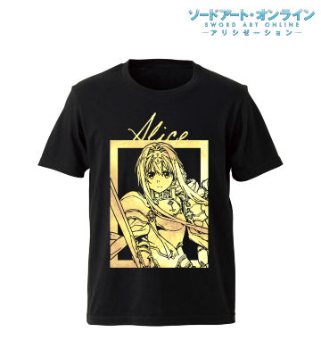 アリス 箔プリントTシャツ