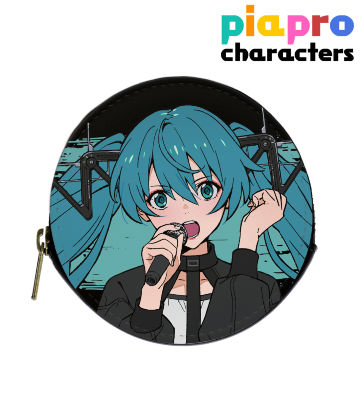 描き下ろしイラスト 初音ミク バンドver. Art by tarou2 ラウンドコインケース
