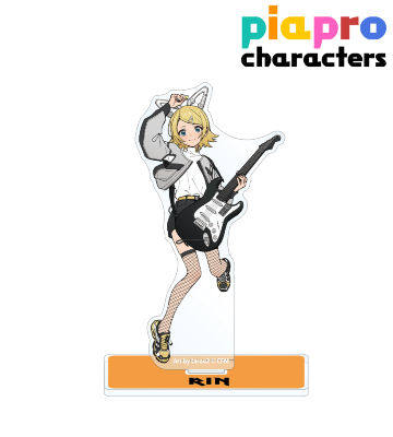 描き下ろしイラスト 鏡音リン バンドver. Art by tarou2 BIGアクリルスタンド