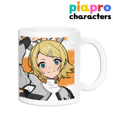 描き下ろしイラスト 鏡音リン バンドver. Art by tarou2 マグカップ