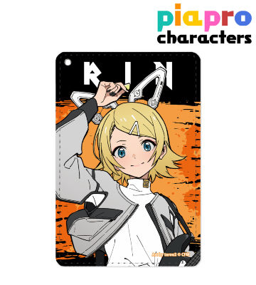 描き下ろしイラスト 鏡音リン バンドver. Art by tarou2 1ポケットパスケース