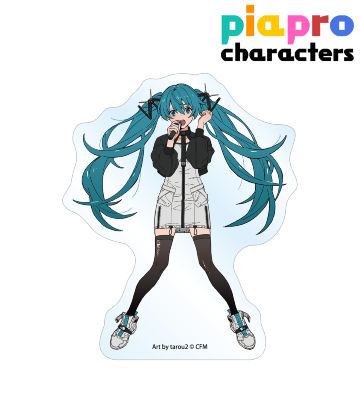 描き下ろしイラスト 初音ミク バンドver. Art by tarou2 ステッカー