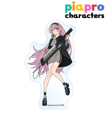 描き下ろしイラスト 巡音ルカ バンドver. Art by tarou2 ステッカー