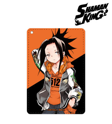 描き下ろしイラスト 葉 1ポケットパスケース