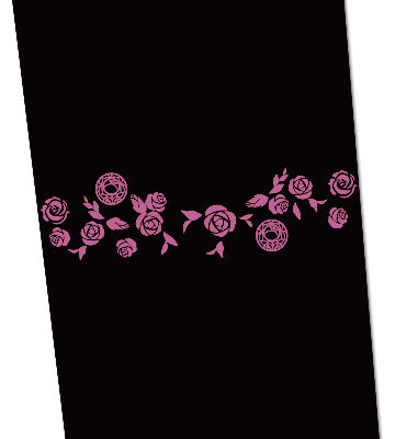 薔薇のカラータイツ