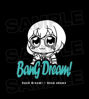 BanG Dream! × 大川ぶくぶ ロック Tシャツ