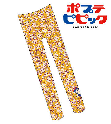クソ使いやすいカラータイツ（ポプ子総柄 with P）