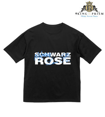 Schwarz Rose BIGシルエットTシャツ