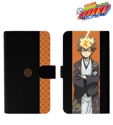 描き下ろしイラスト 沢田綱吉 和服Ver. 手帳型スマホケース