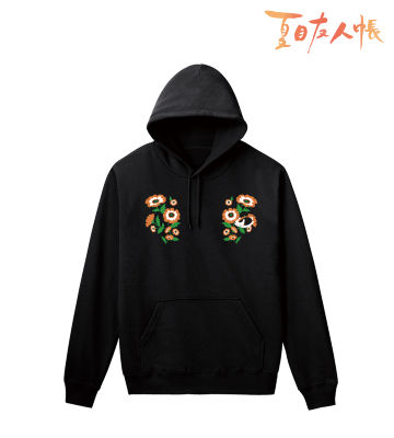 ニャンコ先生と花パーカー オレンジ