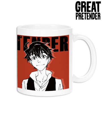 枝村 真人＆ローラン・ティエリー モノクロビジュアル マグカップ