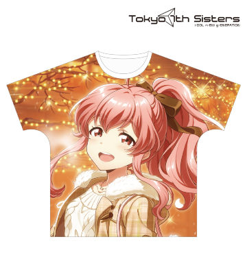 描き下ろしイラスト 西園ホノカ 冬のデート服Ver. フルグラフィックTシャツ