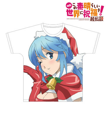 描き下ろしイラスト アクア サンタver. フルグラフィックTシャツ