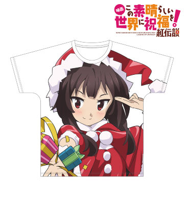 描き下ろしイラスト めぐみん サンタver. フルグラフィックTシャツ