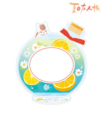 ニャンコ先生 ハーバリウム風アクリルメモスタンド