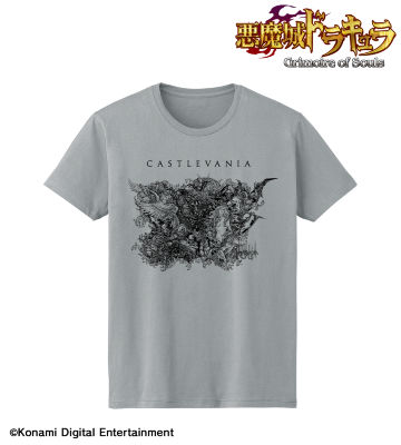 悪魔城ドラキュラ Grimoire of Souls モンスター集合絵 Tシャツ