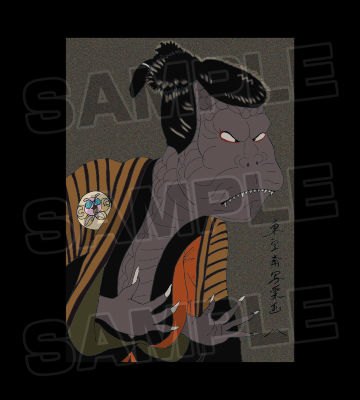 ゴジラ東宝斎写楽 GEMSTONEクリエイターズ Tシャツ