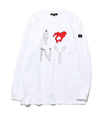 NY BY TITAN L/S TEE（WHITE）/ユニセックス
