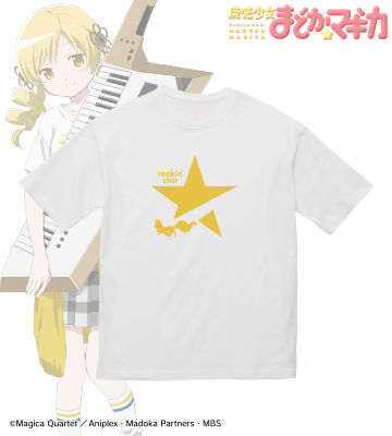 rockin'starコラボ 描き下ろしイラスト 第2弾 巴マミ 着用BIGシルエットTシャツ/ユニセックス