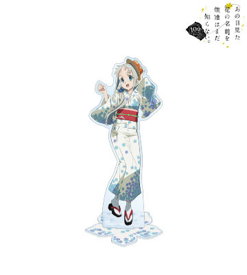 花やしきコラボ 描き下ろしイラスト 本間芽衣子 モダン和装ver. BIGアクリルスタンド