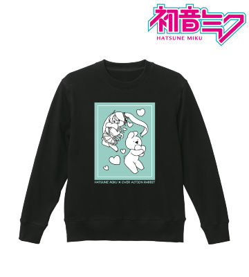 MikuWorldCollab すこぶる動くウサギ トレーナー/メンズ