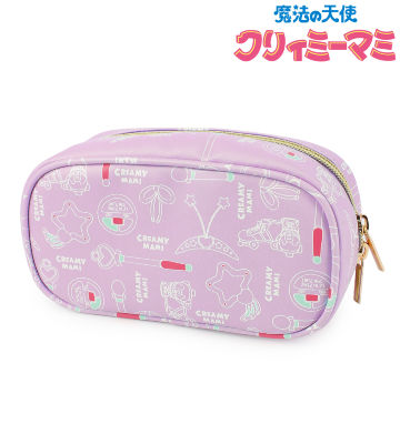 モチーフ柄メイクポーチ パープル