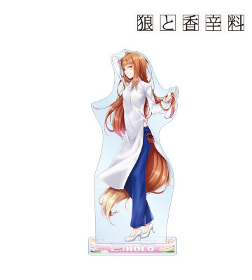 文倉十先生 描き下ろしイラスト ホロ アオザイver. 1/7スケール BIGアクリルスタンド
