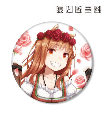 文倉十先生 描き下ろしイラスト ホロ ディアンドルver. BIG缶バッジ