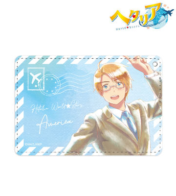 アメリカ Ani-Art aqua label 1ポケットパスケース