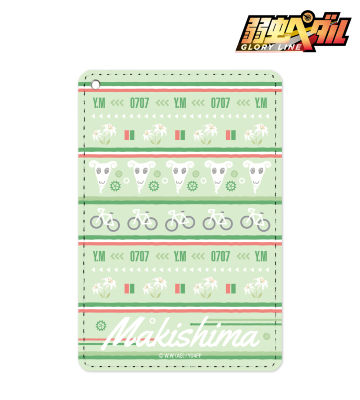 巻島 裕介 モチーフ柄 1ポケットパスケース