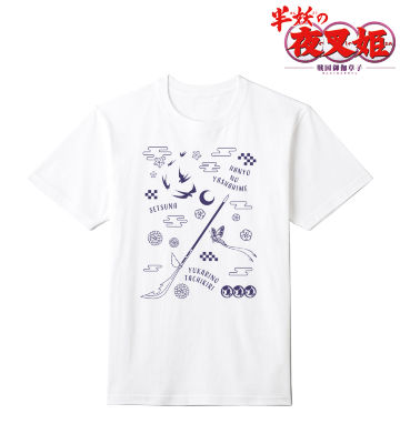 せつな モチーフ柄 ポリジン加工Tシャツ