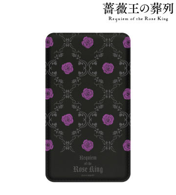 薔薇柄モバイルバッテリー