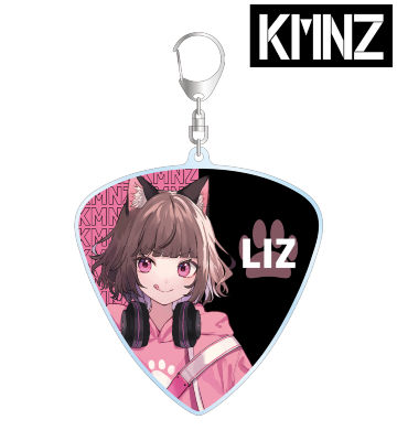 描き下ろしイラスト LIZ ギター演奏ver. ピック型BIGアクリルキーホルダー