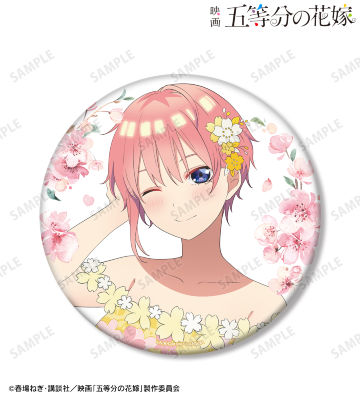 描き下ろしイラスト 一花 桜ドレスver. BIG缶バッジ