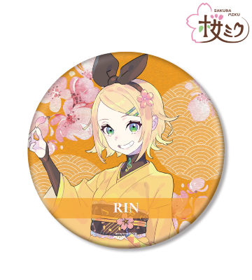 描き下ろしイラスト 鏡音リン Art by kuro BIG缶バッジ