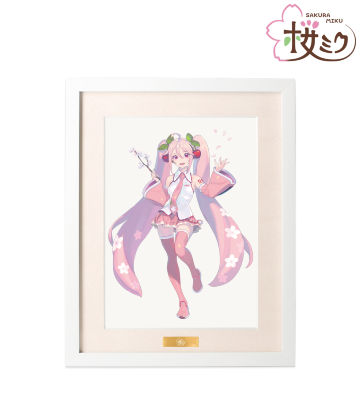 描き下ろしイラスト 桜ミク Art by kuro キャラファイングラフ