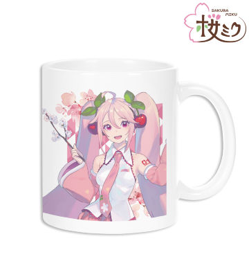 描き下ろしイラスト 桜ミク Art by kuro マグカップ