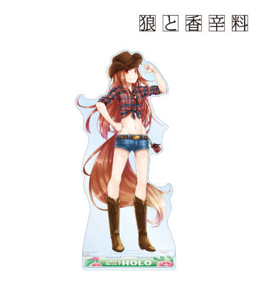 文倉十先生 描き下ろしイラスト ホロ ウェスタンガールver. 1/7スケール BIGアクリルスタンド
