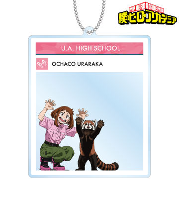 東武動物公園コラボ 描き下ろしビジュアル 麗日お茶子 飼育係ver. フォトフレーム風BIGアクリルキーホルダー