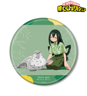 東武動物公園コラボ 描き下ろしビジュアル 蛙吹梅雨 飼育係ver. BIG缶バッジ