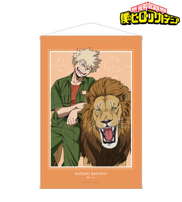 東武動物公園コラボ 描き下ろしビジュアル 爆豪勝己 飼育係ver. B2タペストリー