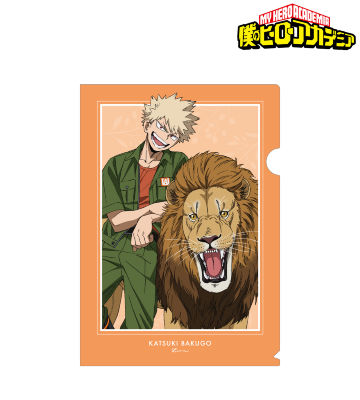 東武動物公園コラボ 描き下ろしビジュアル 爆豪勝己 飼育係ver. クリアファイル