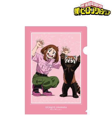 東武動物公園コラボ 描き下ろしビジュアル 麗日お茶子 飼育係ver. クリアファイル