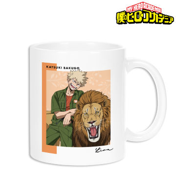 東武動物公園コラボ 描き下ろしビジュアル 爆豪勝己 飼育係ver. マグカップ